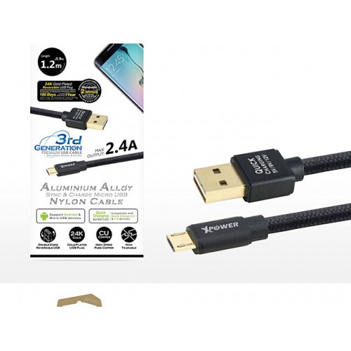 Xpower 3rd Micro USB Cable